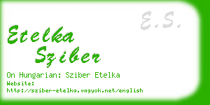 etelka sziber business card
